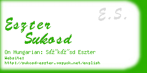 eszter sukosd business card